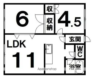 ARMしんとく3【1階】の間取り