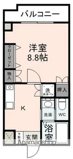 NAKAMURA BLD【302号室】の間取り
