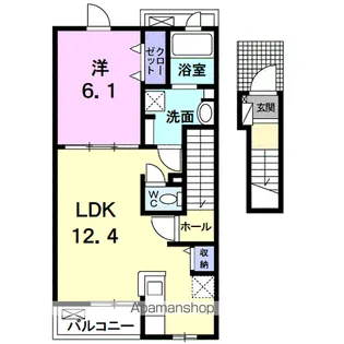 サニーレジデンスⅢ【2階】の間取り