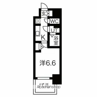 メイクス名駅南Ⅱ【4階】の間取り