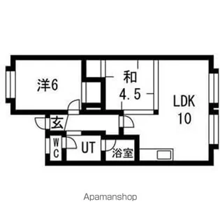 ファンタジア発寒【101号室号室】の間取り