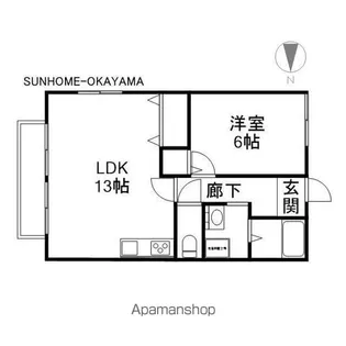フォブール翔【1階】の間取り