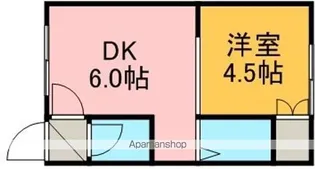 松下ハイツ江別Ⅱ【4階】の間取り