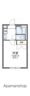 レオパレスΑアルファー【1階】の間取り