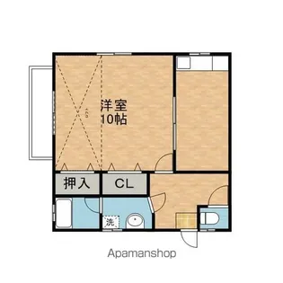グリーンコーポカシマ【101号室】の間取り