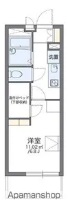 レオパレスローリス八幡【208号室】の間取り