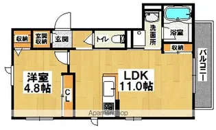 シャーメゾンポラリス【2階】の間取り