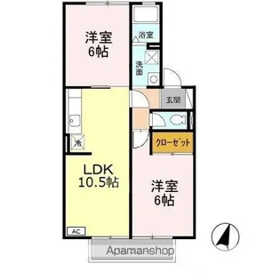 ランセN【2階】の間取り