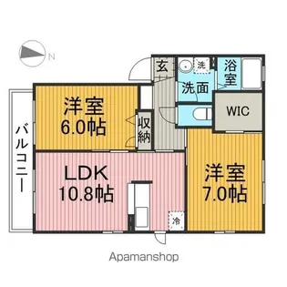 エスポワールⅠ【2階】の間取り