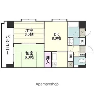 ハイライズチヅル【701号室】の間取り