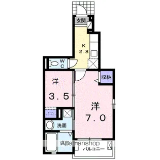 プリエール弐 A【1階】の間取り
