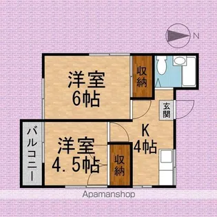 セレネファイブ【2階】の間取り