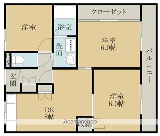 共立マンション小松里【5階】の間取り
