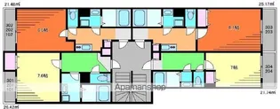 FILLE FLATS SAKADO REN【2階】の間取り