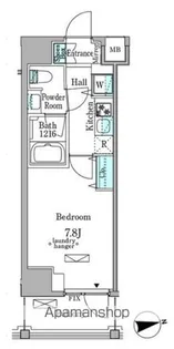 ミリアレジデンス新宿御苑【11階】の間取り