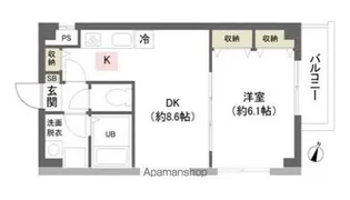 DUO本千葉【101号室】の間取り