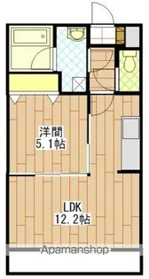 1LDKの間取り画像