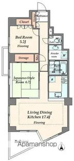 代々木パークガーデン【4階】の間取り