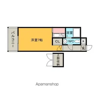 エステート・モア・博多公園通り【14階】の間取り