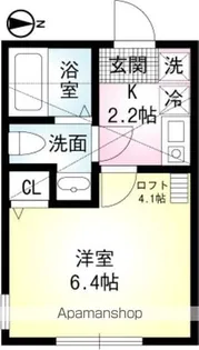 ヴェラハイツ白楽二番館【2階】の間取り