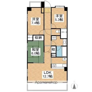 グランドール泉【9階】の間取り