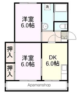 岬ビル(9.10号室)【209号室】の間取り