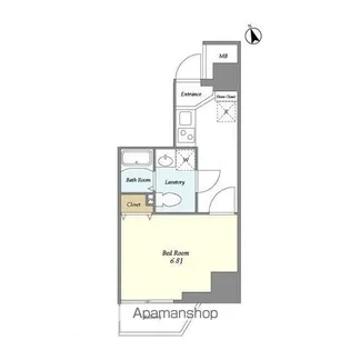 グランカーサ大森海岸【6階】の間取り