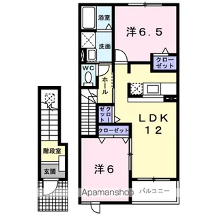 ノイ・ブリーゼC【2階】の間取り