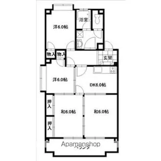 サンファミリア長久手Ⅱ【4階】の間取り