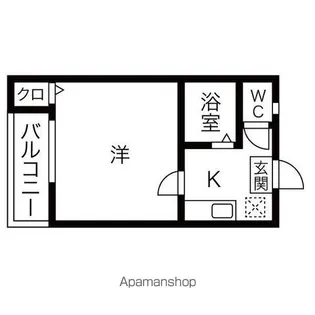 シャトー黄金【1階】の間取り