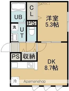 ペラッツィ松川【303号室】の間取り