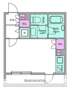 レジディア市ヶ谷【2階】の間取り