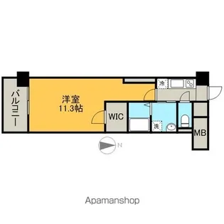 グランドソレイユ名駅【10階】の間取り