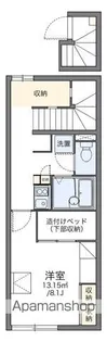 レオパレスハイム つくば【202号室】の間取り