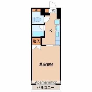 プチメゾン鶴島【4階】の間取り