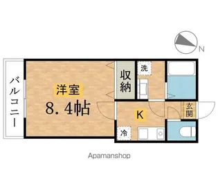 アイリス片倉【101号室】の間取り