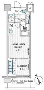 プレノ清澄庭園【8階】の間取り
