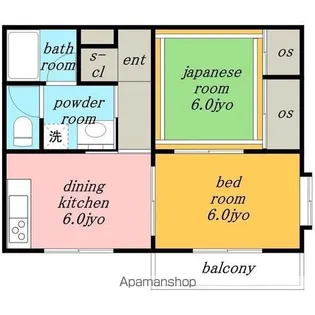 砂子乃郷【3階】の間取り