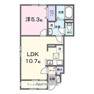 アルモニー【1階】の間取り