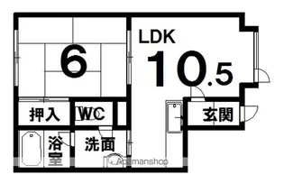 コーポ鈴木C【7号室】の間取り