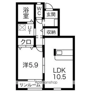 セリーズ ライツ【1階】の間取り