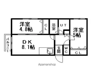 MAISON DE 桜(メゾンド桜)【3階】の間取り