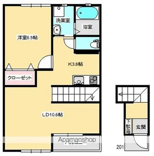 WISTERIA【2階】の間取り