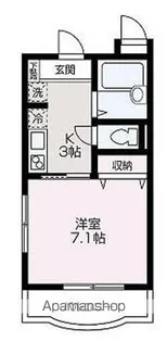 ペルル【306号室】の間取り