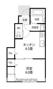 SOL SIESTA【105号室】の間取り