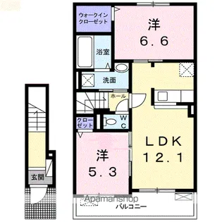 カナエールⅡ【2階】の間取り