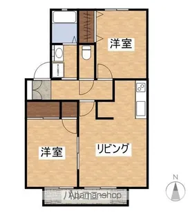 セジュールヒダカⅡ【202号室】の間取り