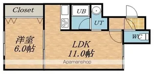 コーポニッタ【101号室】の間取り