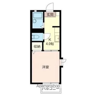 ディアス幡ヶ谷【201号室】の間取り