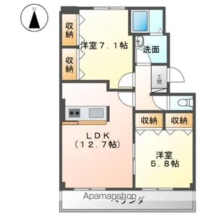 マロンステージA棟【1階】の間取り